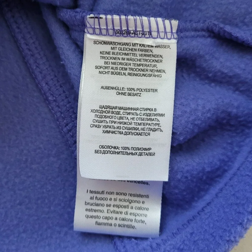 Columbia Fleece Jacket Full Zip Purple Kids Youth Large 14/16 Gorpcore Outdoor
